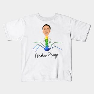 Nicolas Phage Bacteriophage Virus Kids T-Shirt